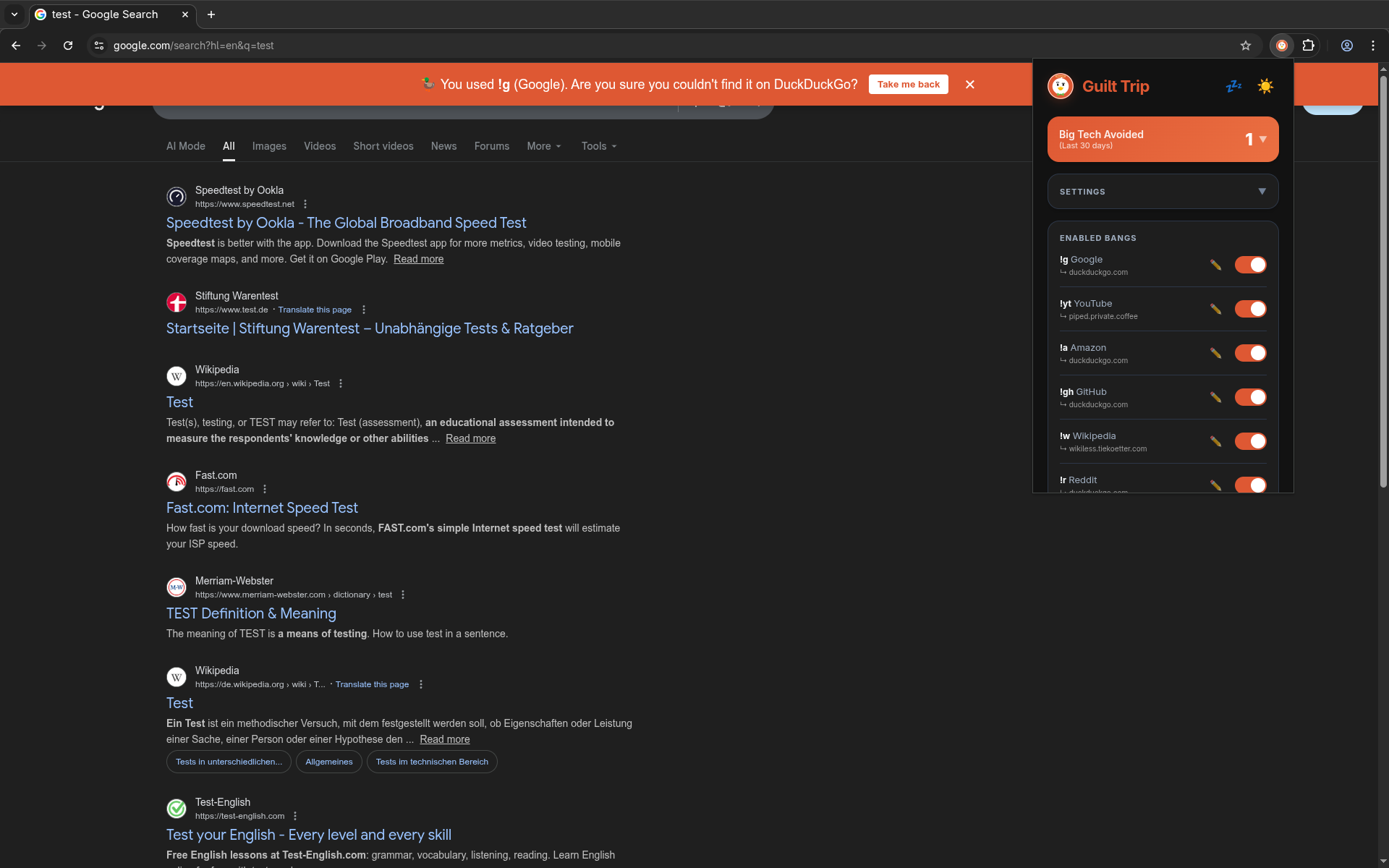 Extension Screenshot